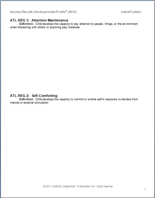 DRDP Resources | Desired Results for Children and Families